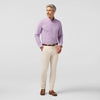 Leeward Long Sleeve Dress Shirt in Red Hot Sam Plaid by Mizzen+Main