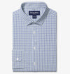 Leeward No Tuck Long Sleeve Dress Shirt in Olive Miles Plaid by Mizzen+Main