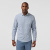 Leeward No Tuck Long Sleeve Dress Shirt in Olive Miles Plaid by Mizzen+Main