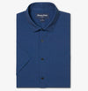 Leeward Short Sleeve Dress Shirt in Midnight Navy Micro Gem by Mizzen+Main