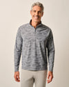 Talbert Camo Performance Quarter-Zip Pullover in Thunder by Johnnie-O