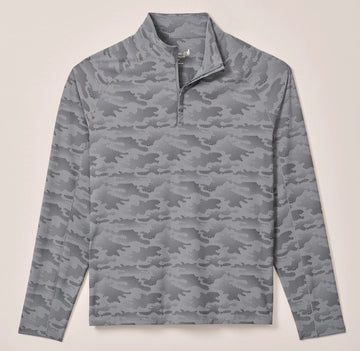 Talbert Camo Performance Quarter-Zip Pullover in Thunder by Johnnie-O