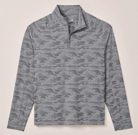 Talbert Camo Performance Quarter-Zip Pullover in Thunder by Johnnie-O