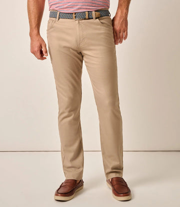 Newport 5-Pocket Cotton Pant in Khaki by Johnnie-O