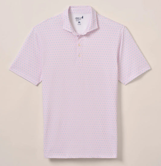Maxim Performance Jersey Polo in Porto Pink by Johnnie-O