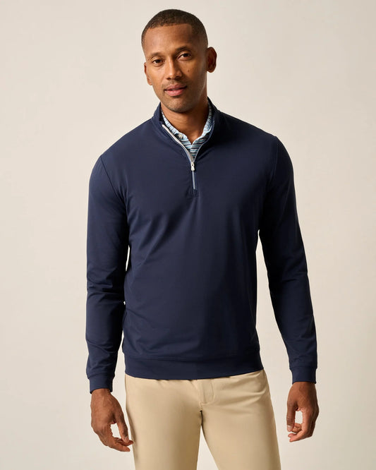Motion Performance 1/4 Zip Pullover in Navy by Johnnie-O