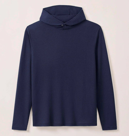 Brinson Drirelease Waffle Hoodie in Navy by Johnnie-O