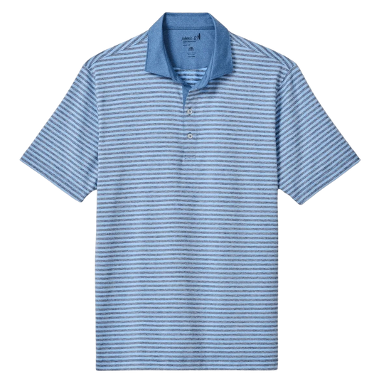 Gibbons Stripe Performance Jersey Polo in Maliblu by Johnnie-O