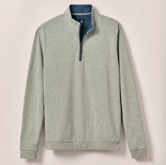 Sully 1/4 Zip Pullover in Light Gray by Johnnie-O