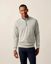 Hanks "Lightweight Sully" 1/4 Zip Pullover in Light Gray by Johnnie-O
