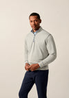Hanks "Lightweight Sully" 1/4 Zip Pullover in Light Gray by Johnnie-O