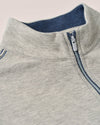Hanks "Lightweight Sully" 1/4 Zip Pullover in Light Gray by Johnnie-O