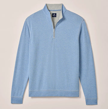 Hanks "Lightweight Sully" 1/4 Zip Pullover in Lapis by Johnnie-O
