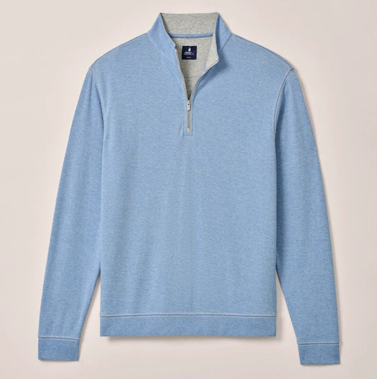 Hanks "Lightweight Sully" 1/4 Zip Pullover in Lapis by Johnnie-O