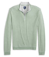 Hanks "Lightweight Sully" 1/4 Zip Pullover in Clover by Johnnie-O