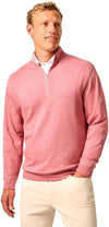 Hanks "Lightweight Sully" 1/4 Zip Pullover in Fireball by Johnnie-O