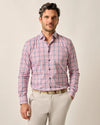 Elson Performance Button Up Shirt in Conch by Johnnie-O