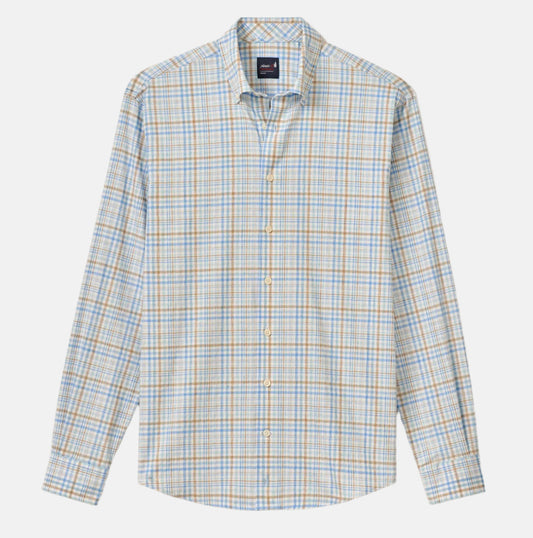 Macks Performance Button Down Shirt in Maliblu by Johnnie-O
