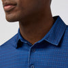 Versa Polo in Midnight Navy Open Dot Stripe by Mizzen+Main