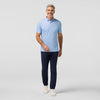 Halyard Polo in Skyline Blue Tight Diamond by Mizzen+Main