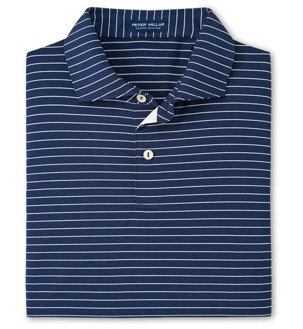 Duet Performance Jersey Polo in Navy by Peter Millar