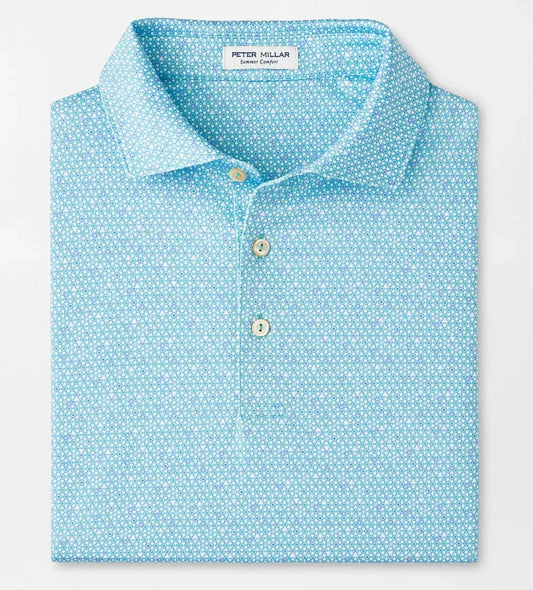 Costanzo Geo Performance Jersey Polo in Meadow by Peter Millar