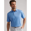 Gingham Performance Jersey Polo in Evening Tide by Peter Millar