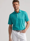 Day of the Dead Performance Jersey Polo in Meadow by Peter Millar