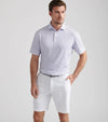 Orange Crush Performance Jersey Polo in White by Peter Millar