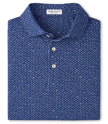 Sidecar Performance Jersey Polo in Navy by Peter Millar