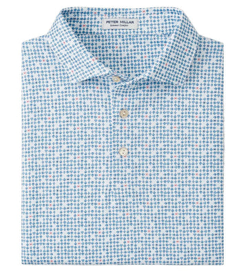 Ace of Spades Performance Jersey Polo in White by Peter Millar