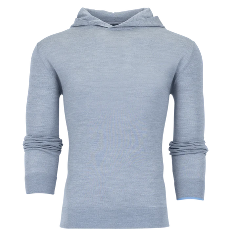 Saratoga Hoodie in Light Grey Heather by Greyson