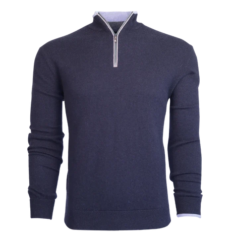 Sebonack Quarter-Zip in Maltese Blue by Greyson