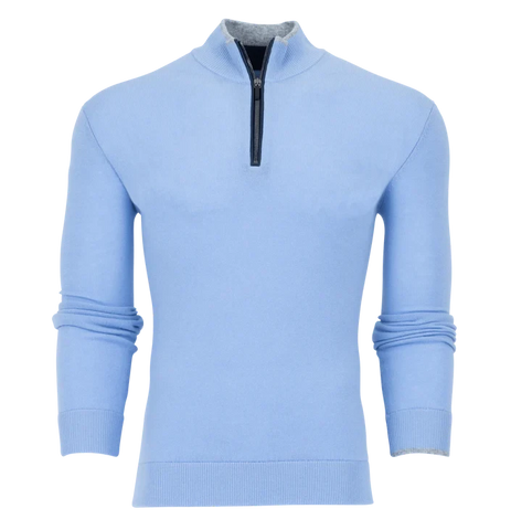 Sebonack Quarter-Zip in Delphinium by Greyson