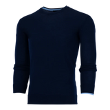 Saratoga Crewneck Sweater in Maltese Blue by Greyson