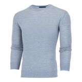 Saratoga Crewneck Sweater in Light Grey Heather by Greyson