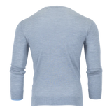 Saratoga Crewneck Sweater in Light Grey Heather by Greyson