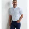 On The Hunt Performance Jersey Polo in White by Peter Millar