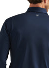 Solid Stretch Jersey Long Sleeve Polo in Navy by Peter Millar