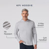 KPI Hoodie in Light Gray Heather by Mizzen+Main