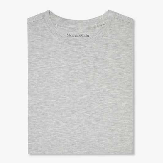 Knox T-Shirt in Light Gray Heather by Mizzen+Main