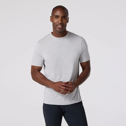 Knox T-Shirt in Light Gray Heather by Mizzen+Main