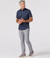 Halyard Short Sleeve Dress Shirt in Navy Gem by Mizzen+Main