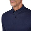 Halyard Polo in Navy Multi Texture by Mizzen+Main