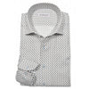 Orbit Square Medallion Sport Shirt in White/Black/Tan by Marcello