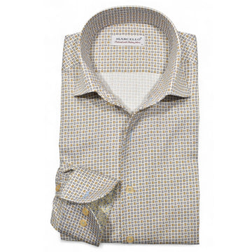Cocoa Boards Sport Shirt in Cocoa/Blue by Marcello