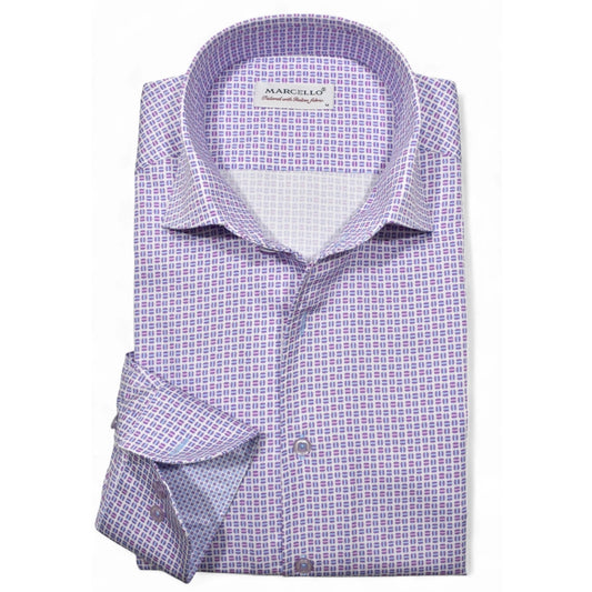 Plum Boards Sport Shirt in Plum/Lilac by Marcello