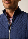 Filroy Mixed Media Performance Vest in Navy by Johnnie-O