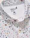 Bar Cart Performance Jersey Polo in White by Johnnie-O