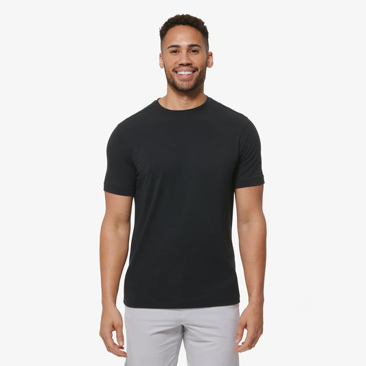 Knox T-Shirt in Black Solid by Mizzen+Main